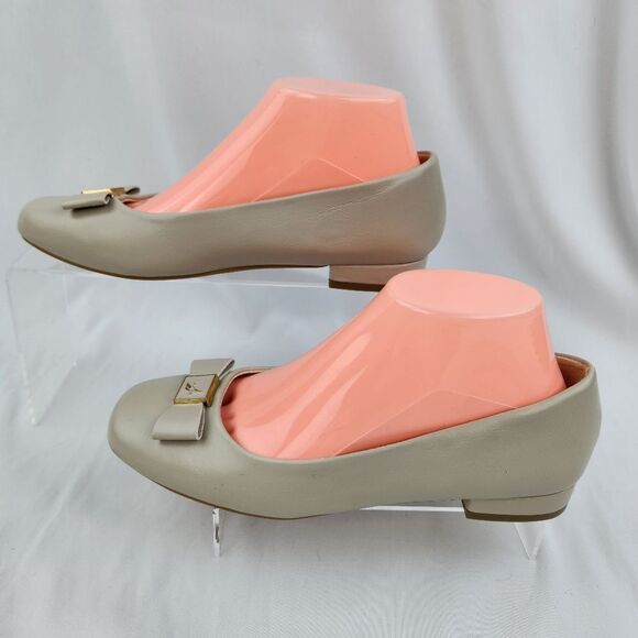 🔸️NWT Nautica "Cliona" Beige Bow Adorned Ballet Flats Size 8.5 - Picture 4 of 10